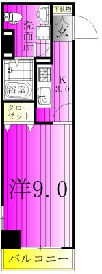 アルカンシェル 606号室 間取り