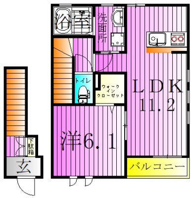 Ｖｅｒｄｅ　Ｍ  間取り図