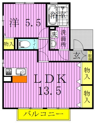 パークレジデンスⅠ 202号室 間取り