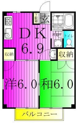 レジデンス東 103号室 間取り