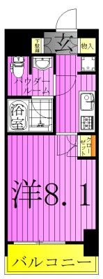 プラネソシエ西新井 間取り図