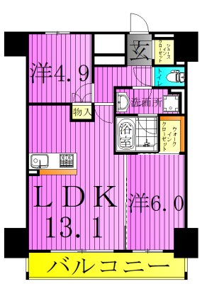 プラネソシエ西新井 間取り図
