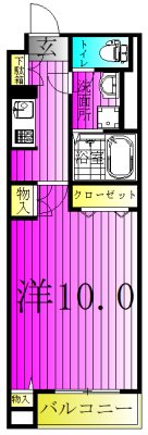 オークリーフビレッジ  302号室 間取り