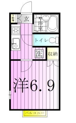 エコ・ライズⅠ 103号室 間取り