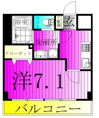 リブリ・ブルーメ 103号室 間取り