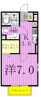 エミネンス上本郷 201号室 間取り