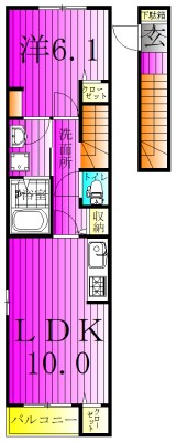 ノビコス 203号室 間取り