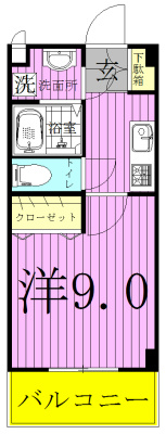 グランツ 201号室 間取り