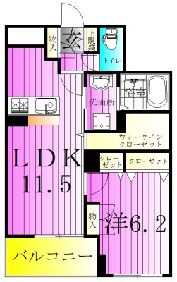 オリエンス  204号室 間取り