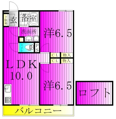 Like北柏 203号室 間取り