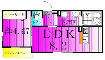 シャイネクス松戸上本郷 301号室 間取り
