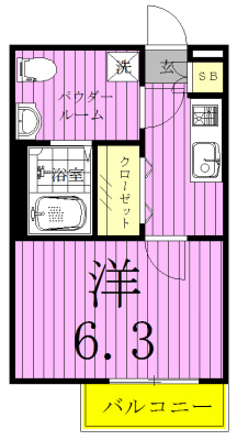 フェリーチェ 103号室 間取り