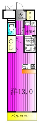 リュージュ 203号室 間取り