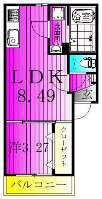 ＡＪ馬橋Ⅲ 101号室 間取り