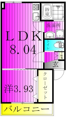 ＡＪ馬橋Ⅳ 301号室 間取り
