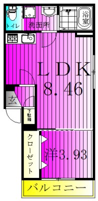 ＡＪ馬橋Ⅳ 302号室 間取り