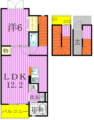 アプリコットA棟 302号室 間取り