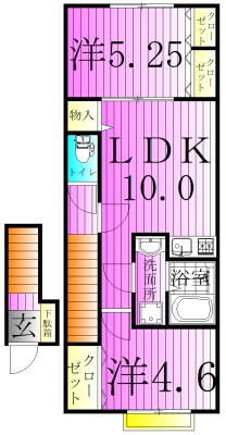 ヴィッラホーム七番館  間取り図