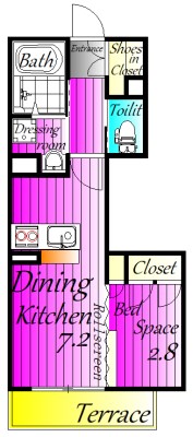 My　Style　松戸 203号室 間取り