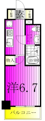 S-RESIDENCE松戸bene 102号室 間取り
