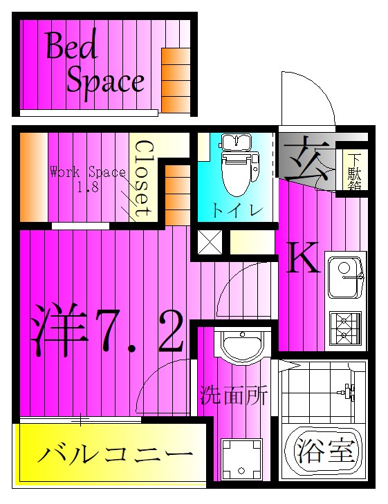 セインコート松戸 102号室 間取り