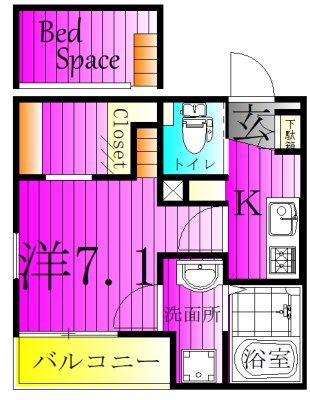 セインコート松戸 304号室 間取り
