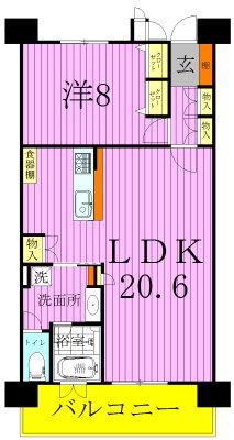 ロイヤルパークス西新井 間取り図