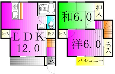 第２アパルトマン  102号室 間取り