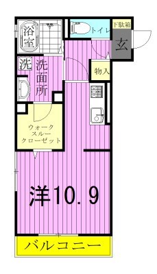 アスタリスク 206号室 間取り