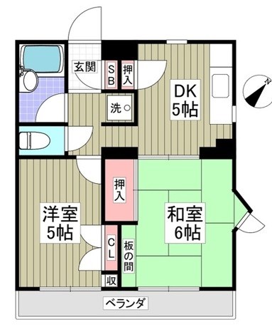 ファミール常盤平 103号室 間取り