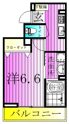 メゾンサニーサイド 間取り図