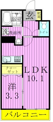 エクセレント東綾瀬 間取り図
