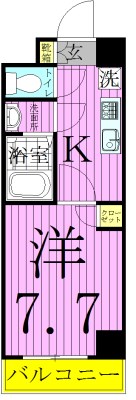 クレールブルー 間取り図