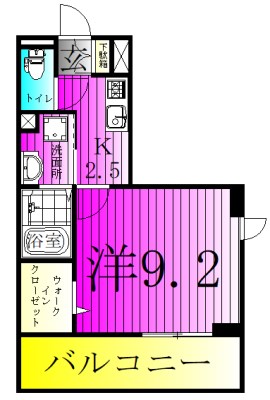 Confort u 101号室 間取り