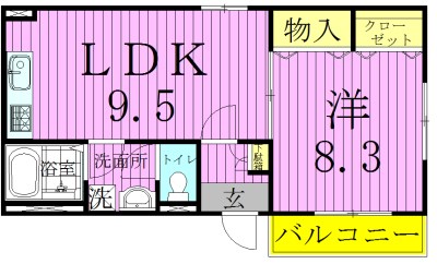 アーク和 間取り図