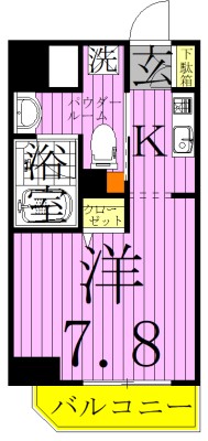 ステージファースト北千住 間取り図