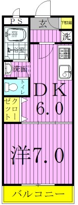 ヤマユウ第４ビル 107号室 間取り