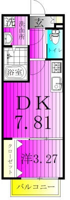 ヴィラ北松戸 間取り図