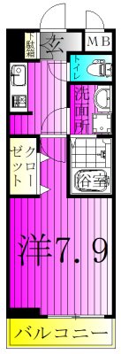 エスポア 302号室 間取り