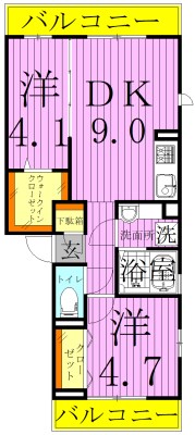 ルピナス 間取り図