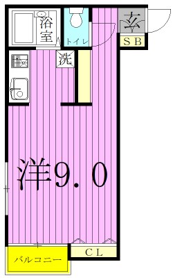 ローズガーデン矢切 102号室 間取り
