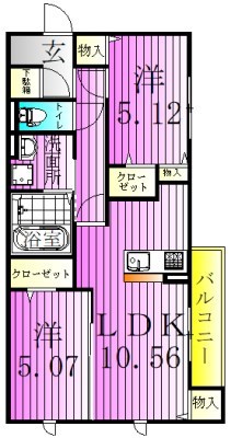 アンジュール新田 間取り