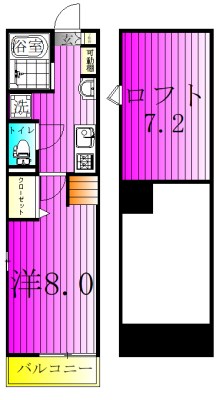 エクセラン馬橋north 301号室 間取り