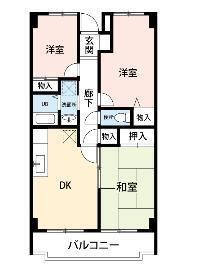 エクセルハイツＫＥＹＡＫＩ 203号室 間取り
