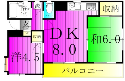 ロイヤルエモンド松戸 301号室 間取り