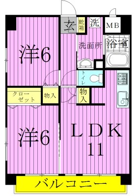 ウィステリア西新井  間取り図