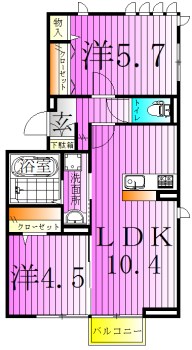 ラ・サカン 間取り図