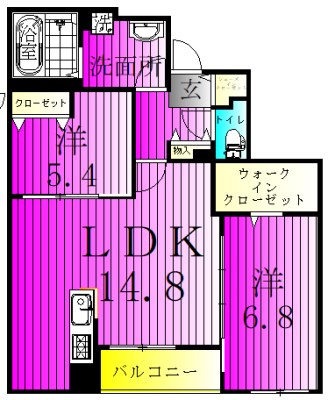 Y・ノヴェルA 302号室 間取り