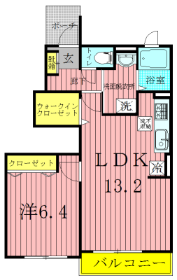 スプレン　ディード　Ａ 103号室 間取り