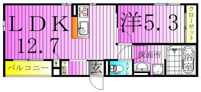Clair千住  間取り図